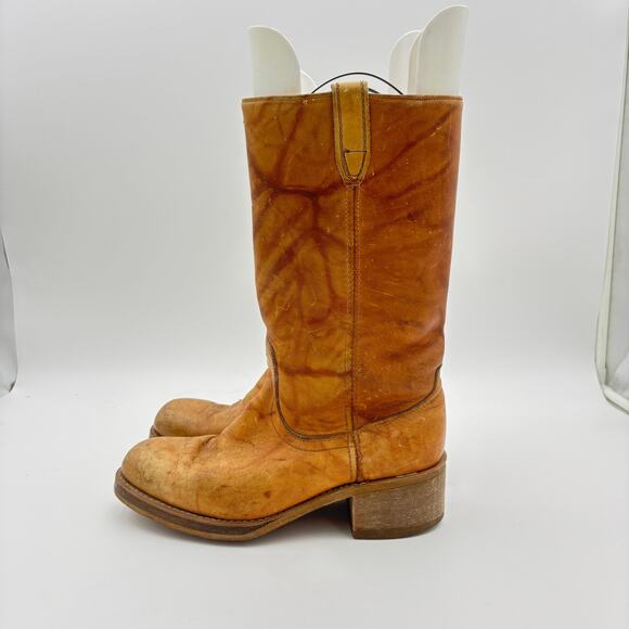 Vintage 60s 70s Acme Leather Campus Rancher Boots Men's 8.5EEE Made in USA - Picture 5 of 14